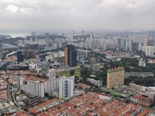 The panorama view of Singapore, Singapore