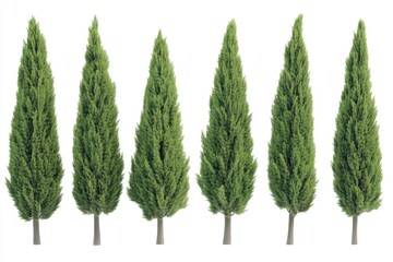 Aufkleber - A cluster of adjacent trees with their trunks and branches close together