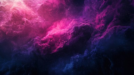 Poster - Abstract Futuristic Background with Vibrant Gradient Colors and Cosmic Elements
