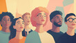 © Killian - Diverse Group Collaboration: AI Development Team, Pastel Colors, Cinematic Style