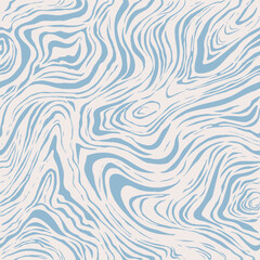 Wall Mural - Abstract blue and white pattern with organic shapes and flowing lines. The seamless design offers a soothing texture, perfect for modern backgrounds, textiles, wallpapers, and contemporary art