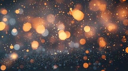 Poster - Soft Bokeh Background with Luminous Elements in Silver and Gray Tones for Creative Projects