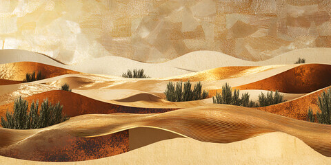 Wall Mural - Golden Sands Oasis 