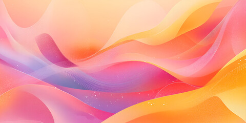 Poster - Pastel Dream: Abstract Waves of Color 