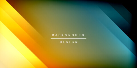 Poster - Dynamic shadow lines geometric shapes