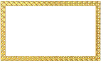 Wall Mural - Rectangular gold frame with textured and ornate design