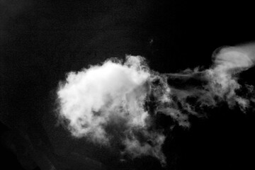 Wall Mural - clouds over black.