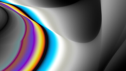 Aufkleber - Exploring the Concept of Abstract Wave Patterns Rendered in Vibrant and Rich Colors
