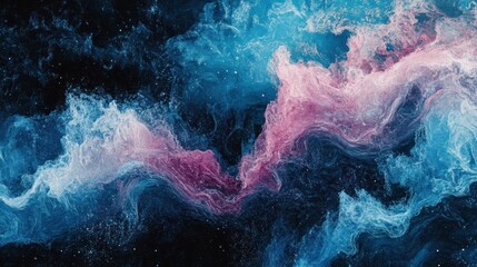Aufkleber - Abstract Cosmic Nebula Swirling Colors And Textures