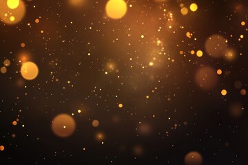Poster - Golden Lights Sparkle Abstract Background