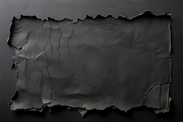 Wall Mural - Dark Gray Textured Paper With Torn Edges