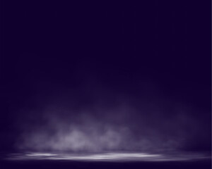 Poster - Realistic smoke, vape, fog, smog. Illustration of smoke on a transparent background.	
