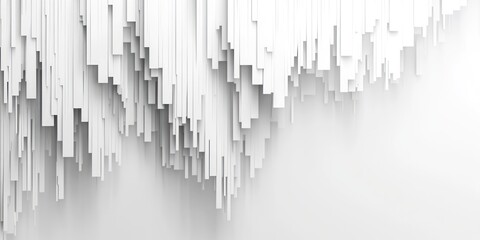 Poster - Abstract White Rectangular Shapes Background Design