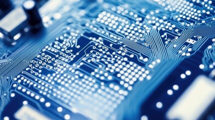 Poster - Close Up View Of A Circuit Board Detail