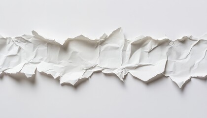 Poster - Ripped White Paper Creates Abstract Texture