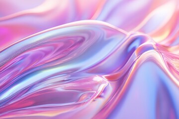 Aufkleber - Abstract Iridescent Pink Purple Fluid Surface Design