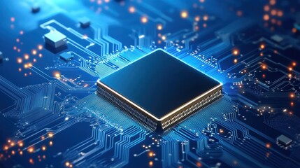 Poster - Central Processing Unit on Circuit Board Technology