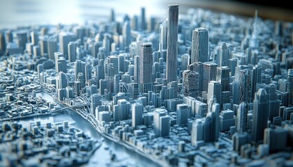 Poster - A Detailed Model of a Modern Cityscape