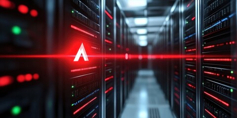 Aufkleber - Red Alert Server Room Data Center Warning