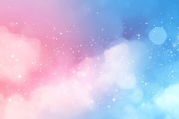 Aufkleber - Pastel Cloudscape with Sparkling Celestial Dust