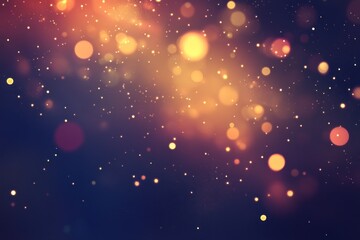 Poster - Abstract Gold and Purple Bokeh Lights Background