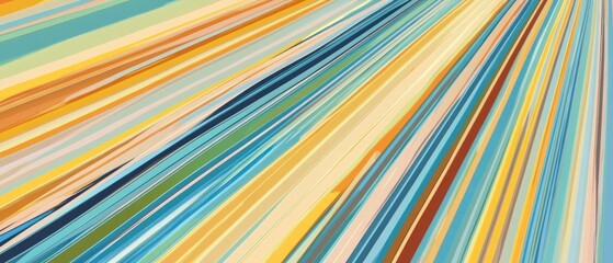 Aufkleber - Abstract Diagonal Lines Pastel Color Pattern Design