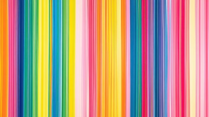 Aufkleber - Vibrant Rainbow Vertical Stripes Abstract Art