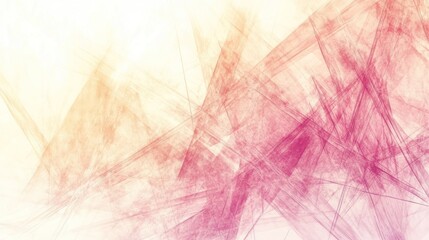 Fototapete - Abstract Pink and Beige Geometric Design