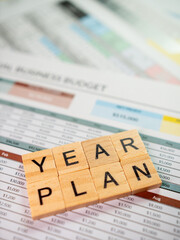 Poster - Office space strategy business year plan document analysis & financial planning overview