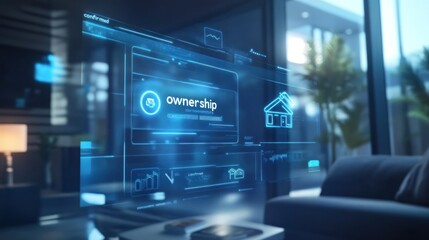 Aufkleber - Digital Home Ownership Confirmation Interface Display