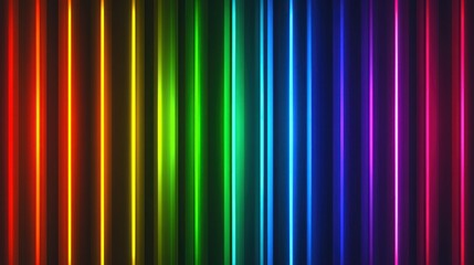 Aufkleber - Vibrant Rainbow Vertical Lines Abstract Background