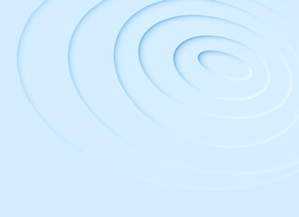 Poster - Abstract background of layered light blue circles with 3d effect. High resolution full frame background pattern circular design with copy space.