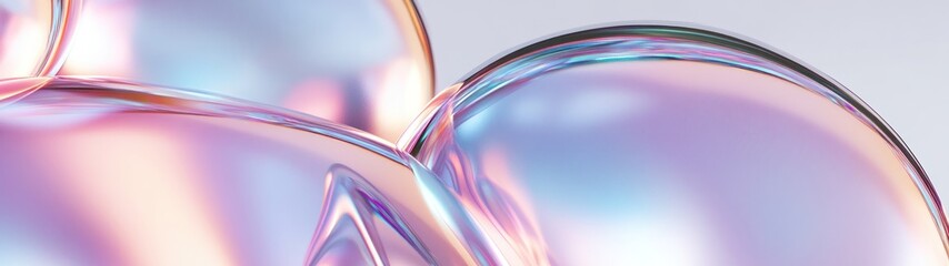 Leinwandbilder - Abstract Pastel Colored Glass Spheres Design