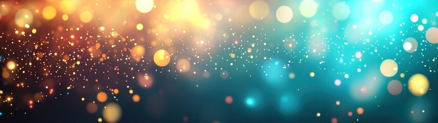 Poster - Abstract Background Of Sparkling Lights And Bokeh