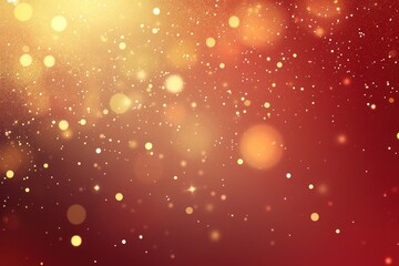 Poster - Red and Gold Festive Glitter Background