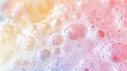 Aufkleber - Pastel Colored Bubbles Foam Abstract Texture