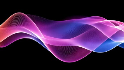 Poster - Dynamic waves of color flow in mesmerizing patterns against a dark background