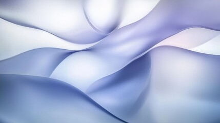 Poster - Soft blue and purple waves flowing smoothly creating an abstract and elegant background, perfect for websites, presentations, or any design project requiring a touch of sophistication