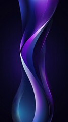 Poster - Smooth elegant blue and purple gradient waves creating a beautiful and mesmerizing abstract background. Perfect for websites. Presentations. Or any design project requiring a touch of modern elegance