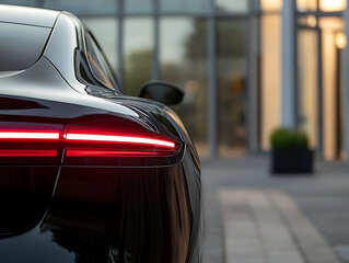 Aufkleber - Modern rear light of a black car