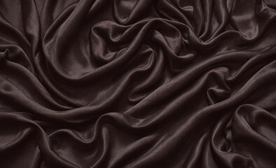 Aufkleber - Piece of fabric with a brown color. It is a long piece of fabric