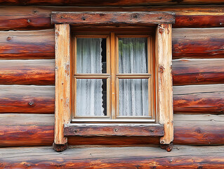 Poster - Log siding or clapboard building texture