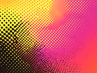 Poster - Dither pattern bitmap texture, halftone gradient abstraction, 8 bit pixel retro art