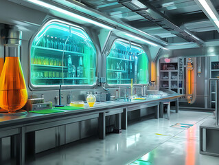 Poster - Experiment lab laboratory interior
