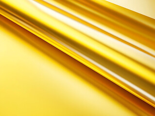 Poster - Gold texture metallic golden foil and shinny wrapping paper bright yellow wallpaper background for design decoration element