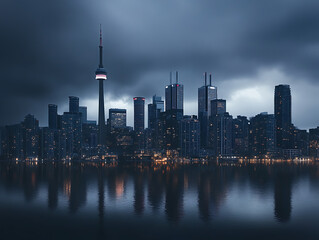 Wall Mural - Skyline photography of buildings