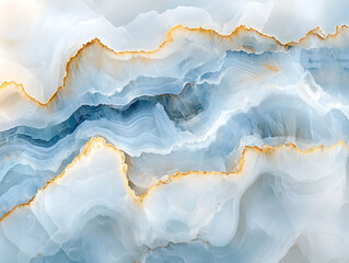 Aufkleber - Subtle soft white and blue onyx gemstone texture, illustration