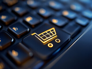 Poster - Web interface or online store, concept of online shopping, search for online offers, discounts and sales