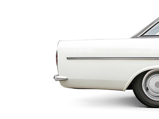 Poster - White car door isolated on white background with clip path