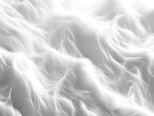 Poster - White fluffy fur fabric wool texture